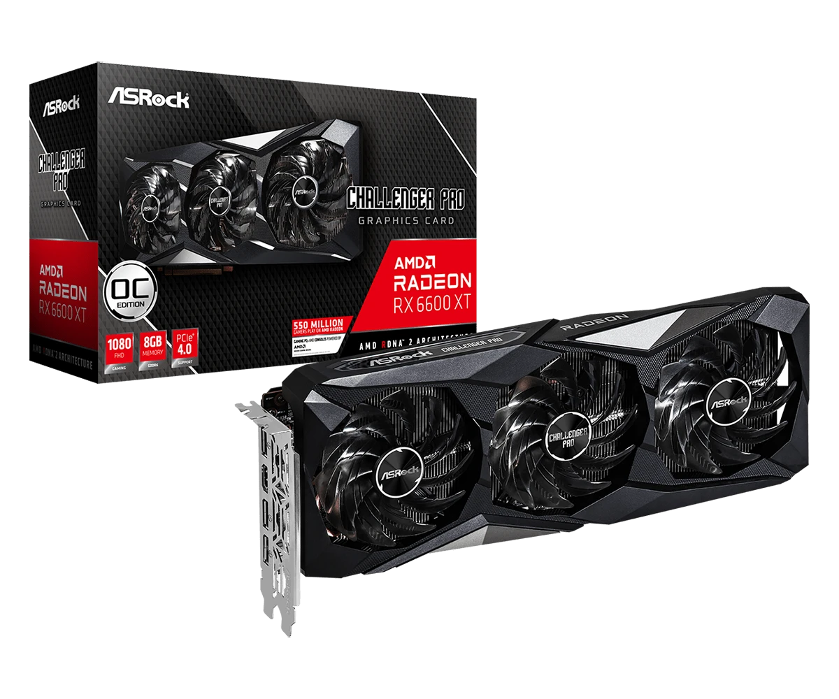 ASRock AMD Radeon RX 6600 XT Challenger Pro 8GB OC
